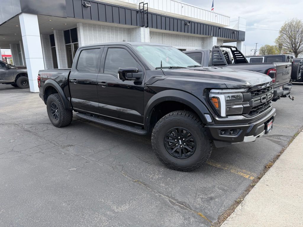Black Metallic 2025 Ford F-150 Raptor SuperCrew 4WD Pickup Truck Four-Wheel Drive Automatic