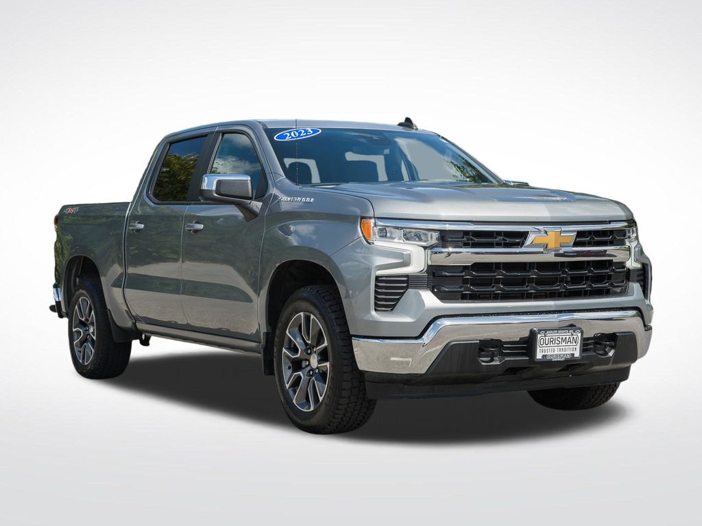 Sterling Gray Metallic 2023 Chevrolet Silverado 1500 Pickup Truck Four-Wheel Drive 8-Speed Automatic