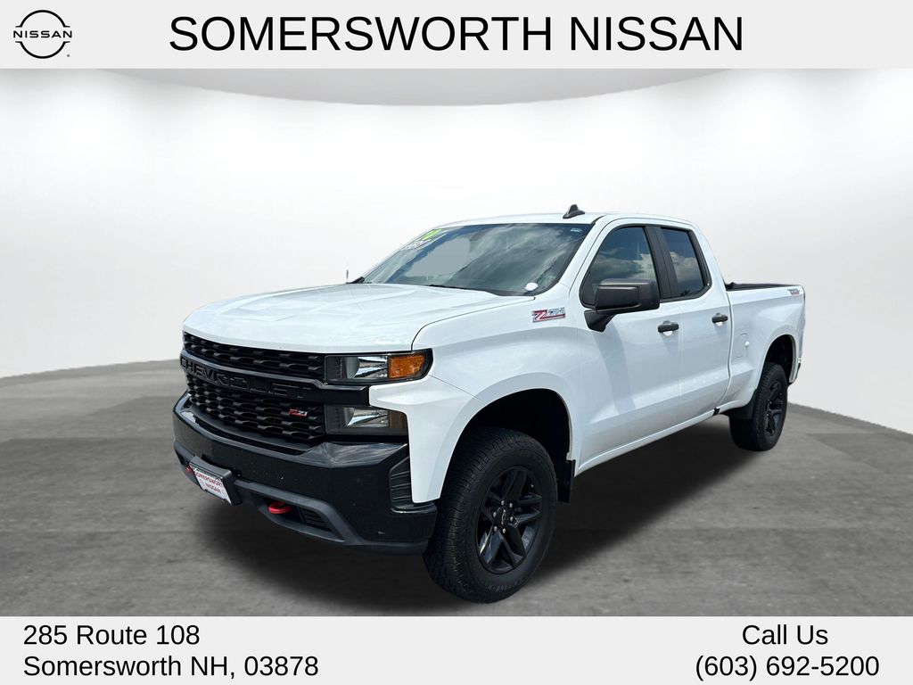 White 2020 Chevrolet Silverado 1500 Pickup Truck Four-Wheel Drive 6-Speed Automatic Overdrive