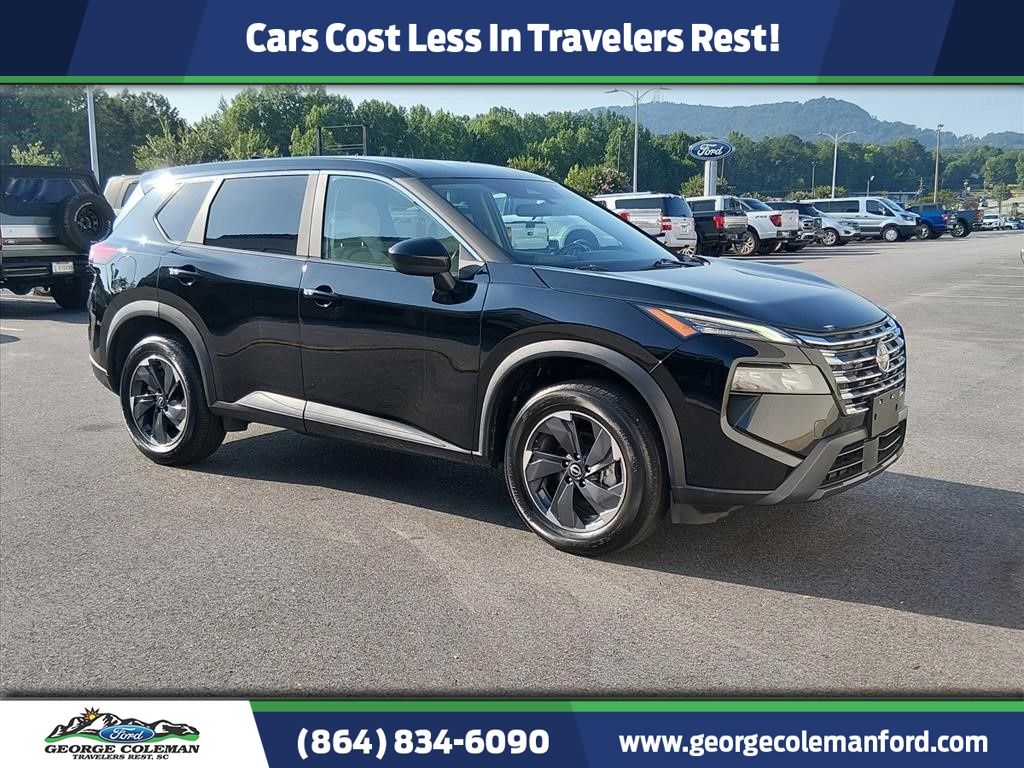 Super Black 2025 Nissan Rogue SUV / Crossover Front-Wheel Drive Continuously Variable Transmission