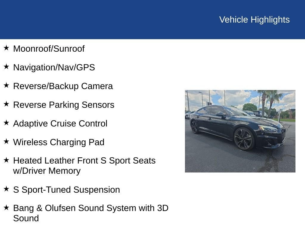2025 Audi S5 Sportback Premium TFSI quattro Tiptronic