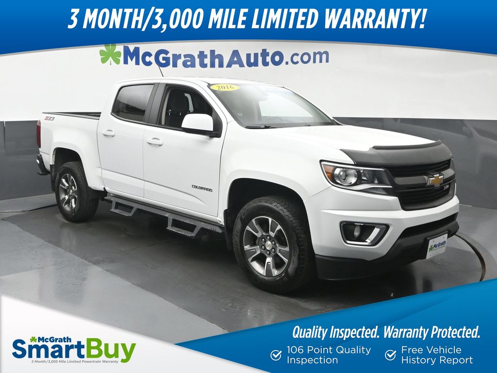 Summit White 2016 Chevrolet Colorado Pickup Truck Four-Wheel Drive 6-Speed Automatic