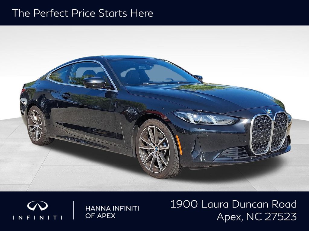 Black Sapphire Metallic 2025 BMW 4 Series Coupe All-Wheel Drive 8-Speed Automatic