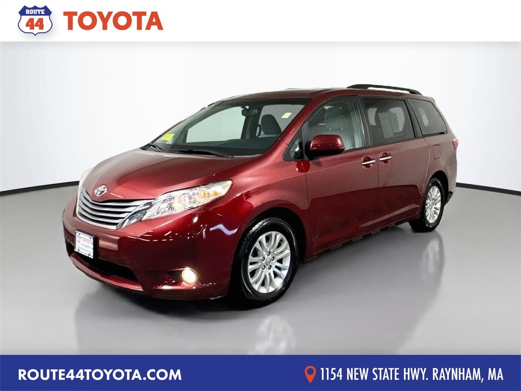 Salsa Red Pearl 2017 Toyota Sienna Minivan Front-Wheel Drive 8-Speed Automatic