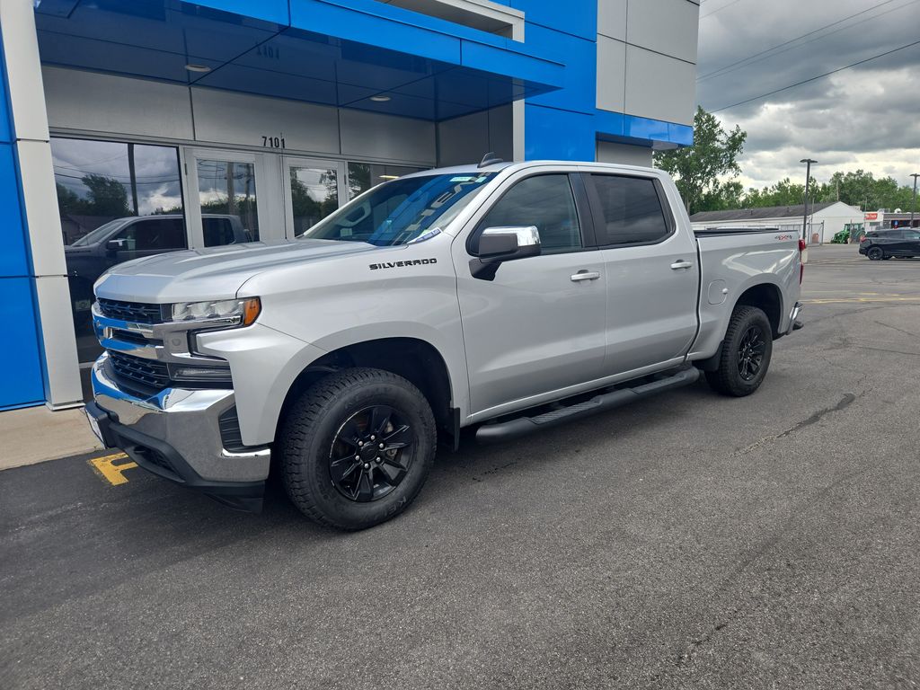 Silver Ice Metallic 2020 Chevrolet Silverado 1500 Pickup Truck Four-Wheel Drive 8-Speed Automatic