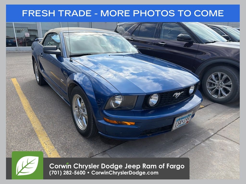 Blue 2006 Ford Mustang GT Premium Convertible RWD Convertible Rear-Wheel Drive 5-Speed Automatic