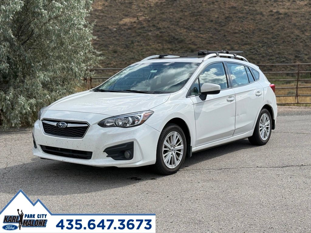 Crystal White Pearl 2017 Subaru Impreza Hatchback All-Wheel Drive Continuously Variable Transmission