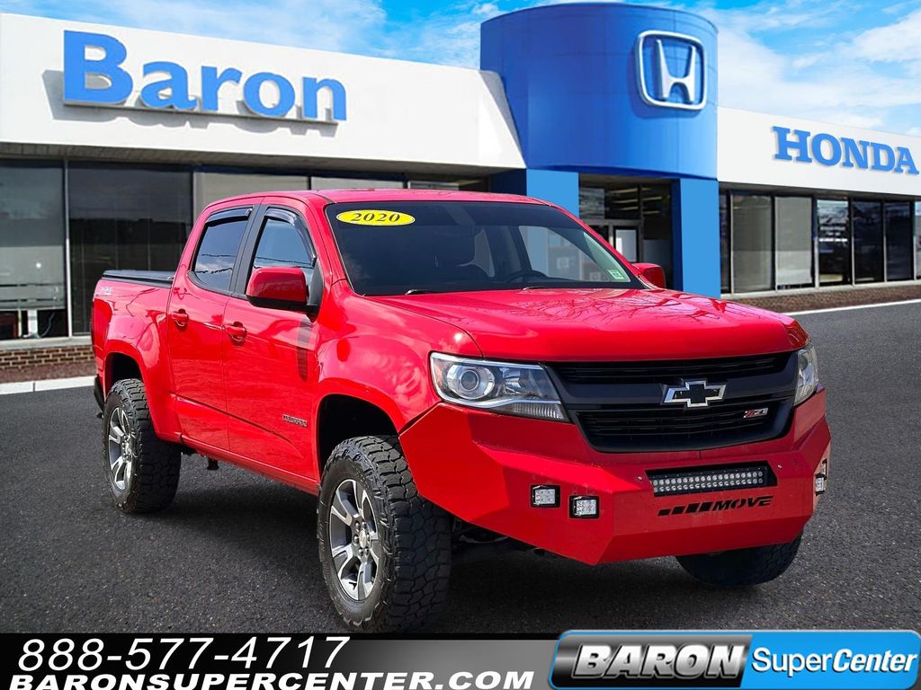 Red Hot 2020 Chevrolet Colorado Z71 Crew Cab 4WD Pickup Truck Four-Wheel Drive 8-Speed Automatic