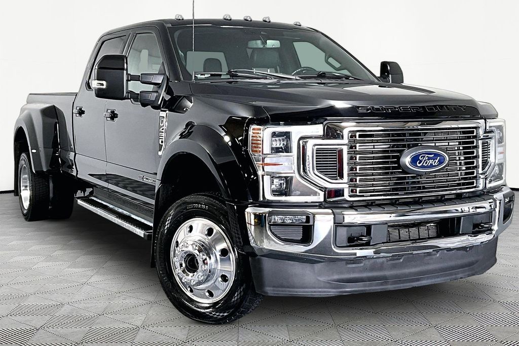 Black Metallic 2022 Ford F-450 Super Duty Pickup Truck Four-Wheel Drive Automatic