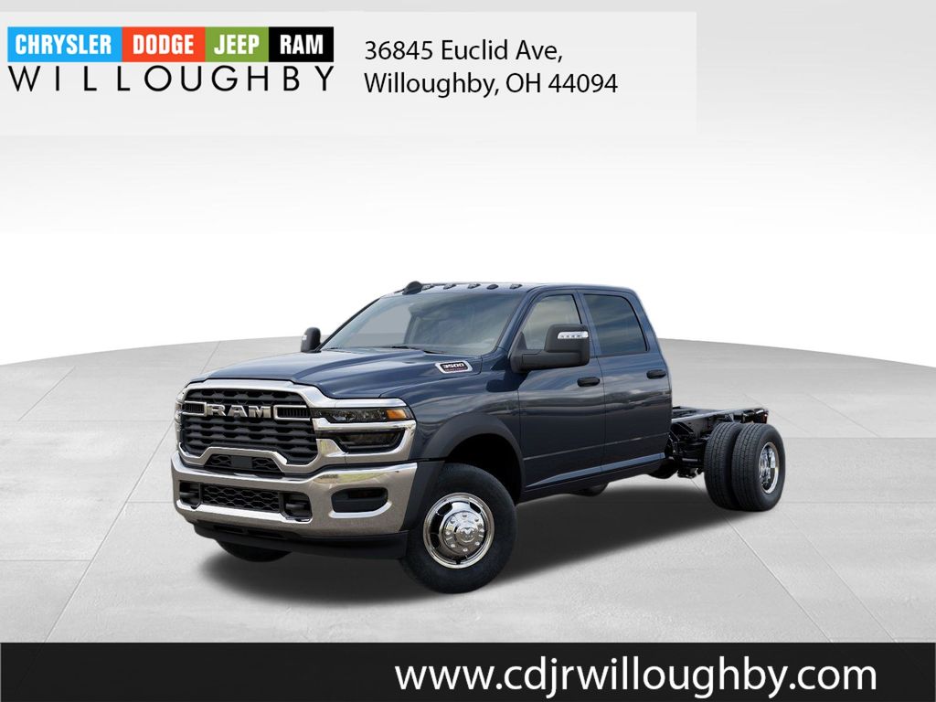 Forged Blue Metallic 2026 RAM 3500 Chassis Pickup Truck Four-Wheel Drive 8-Speed Automatic