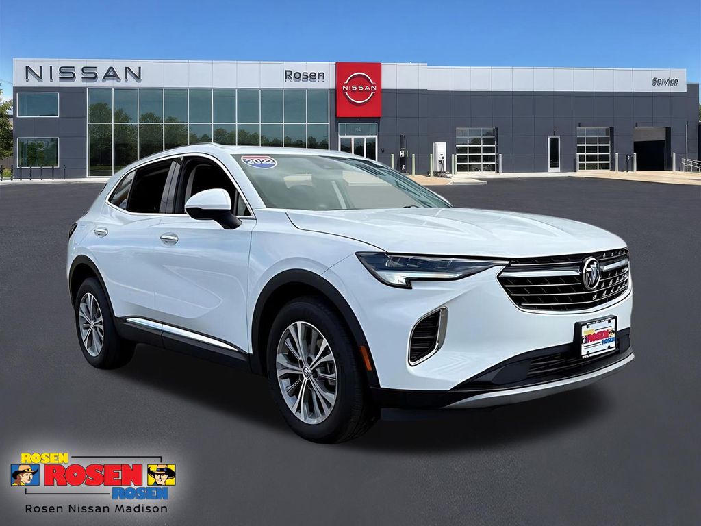 Summit White 2022 Buick Envision SUV / Crossover Front-Wheel Drive 9-Speed Automatic
