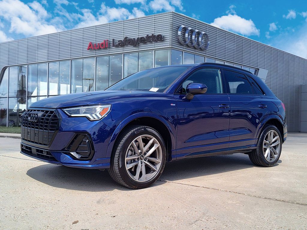 Blue Metallic 2025 Audi Q3 SUV / Crossover All-Wheel Drive 8-Speed Automatic