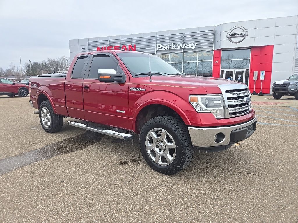 Ruby Red Metallic 2013 Ford F-150 Lariat SuperCab 4WD Pickup Truck Four-Wheel Drive 6-Speed Automatic