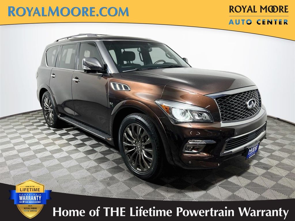 Mocha Almond 2015 INFINITI QX80 SUV / Crossover All-Wheel Drive 7-Speed Automatic