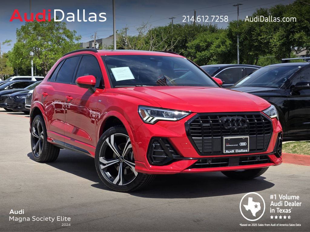 Progressive Red Metallic 2024 Audi Q3 quattro Premium Plus S Line 45 TFSI SUV / Crossover All-Wheel Drive 8-Speed Automatic