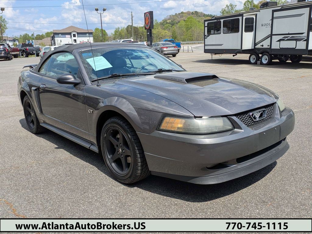 Dark Shadow Gray Metallic 2003 Ford Mustang GT Convertible RWD Convertible 4-Speed Automatic Overdrive