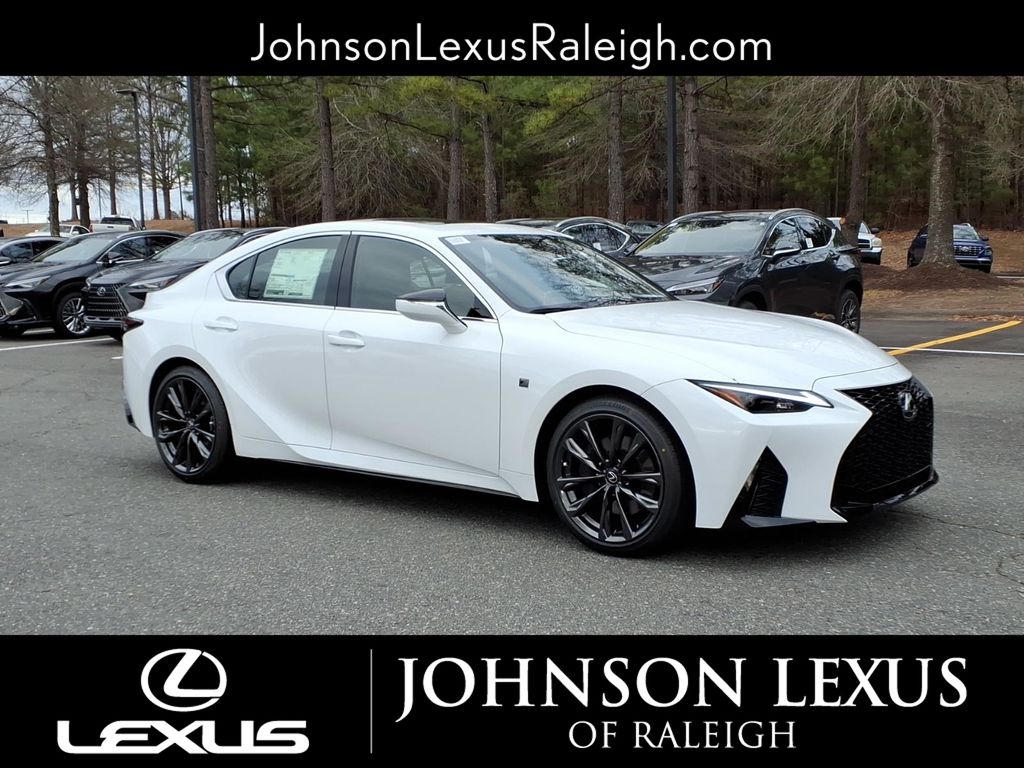 Ultra White 2025 Lexus IS 350 F Sport Design RWD Sedan Rear-Wheel Drive 8-Speed Automatic