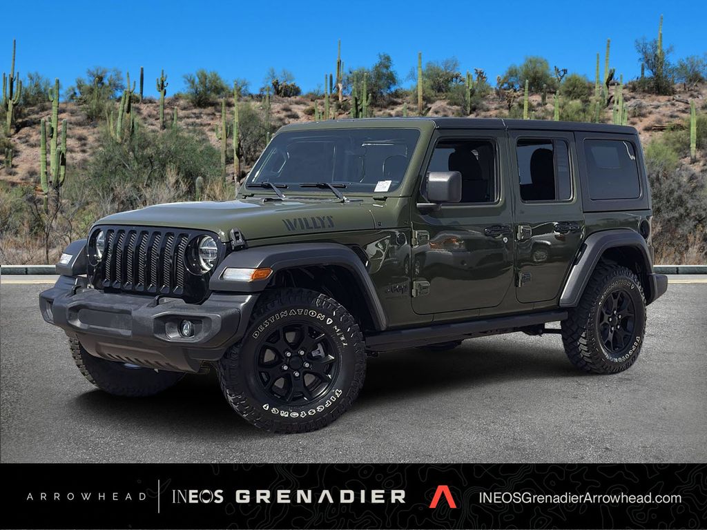 Sarge Green Clearcoat 2020 Jeep Wrangler SUV / Crossover Four-Wheel Drive 8-Speed Automatic