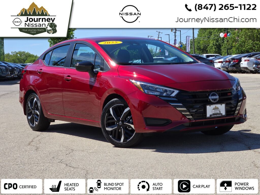 Red (Scarlet Ember Tintcoat) 2025 Nissan Versa SR FWD Sedan Front-Wheel Drive Continuously Variable Transmission