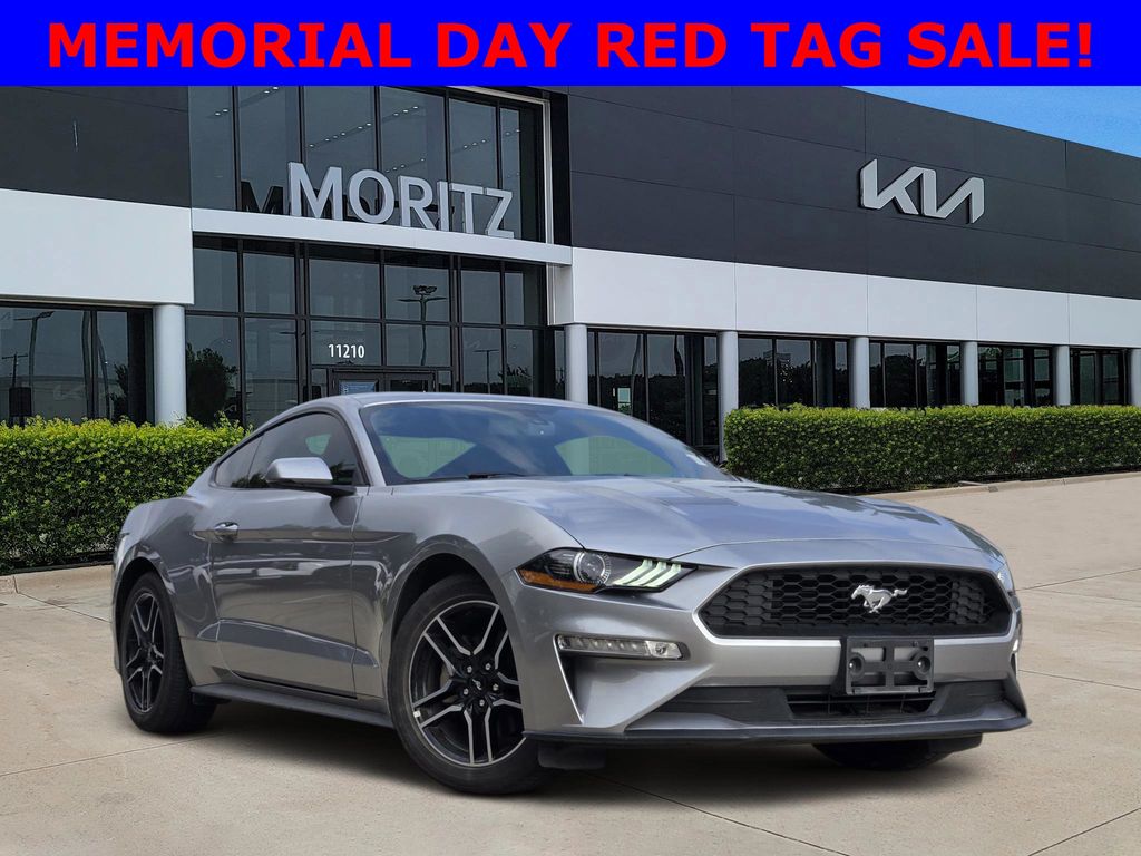 Iconic Silver Metallic 2020 Ford Mustang EcoBoost Premium Coupe RWD Coupe Rear-Wheel Drive Automatic