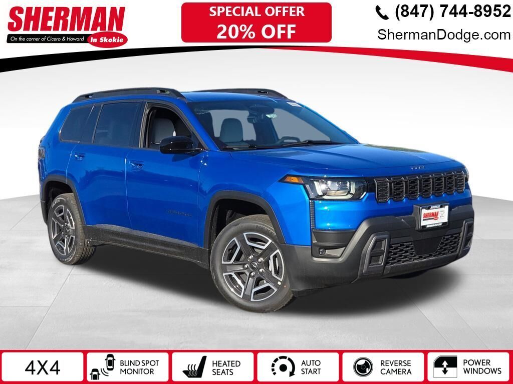 Hydro Blue Pearlcoat 2026 Jeep Cherokee SUV / Crossover Four-Wheel Drive Continuously Variable Transmission