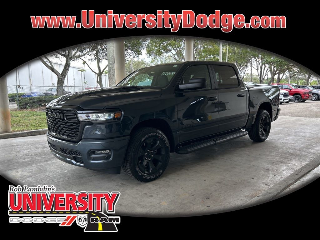 Forged Blue Metallic 2025 RAM 1500 Tradesman Crew Cab 4WD Pickup Truck Four-Wheel Drive 8-Speed Automatic