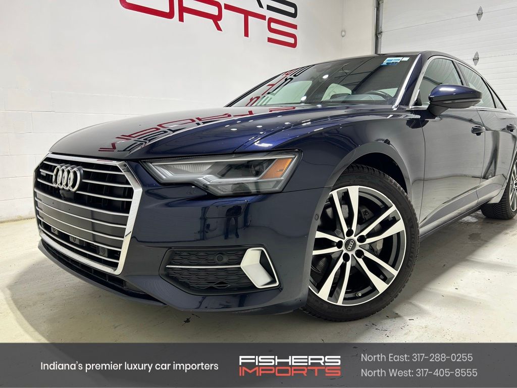 Blue Metallic 2022 Audi A6 Sedan All-Wheel Drive 7-Speed Automatic
