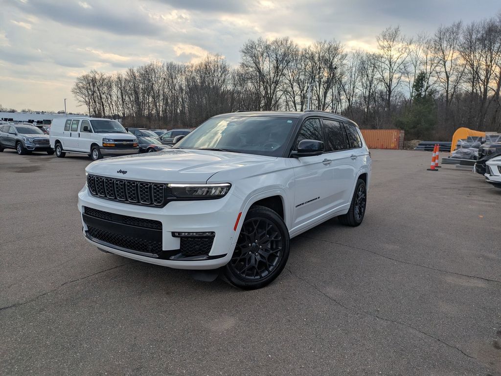 Bright White Clearcoat 2023 Jeep Grand Cherokee L Summit 4WD SUV / Crossover Four-Wheel Drive 8-Speed Automatic