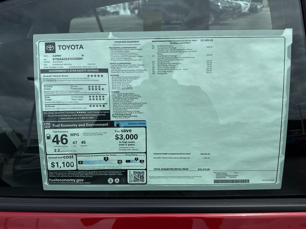 New 2026 Toyota Camry Sedan