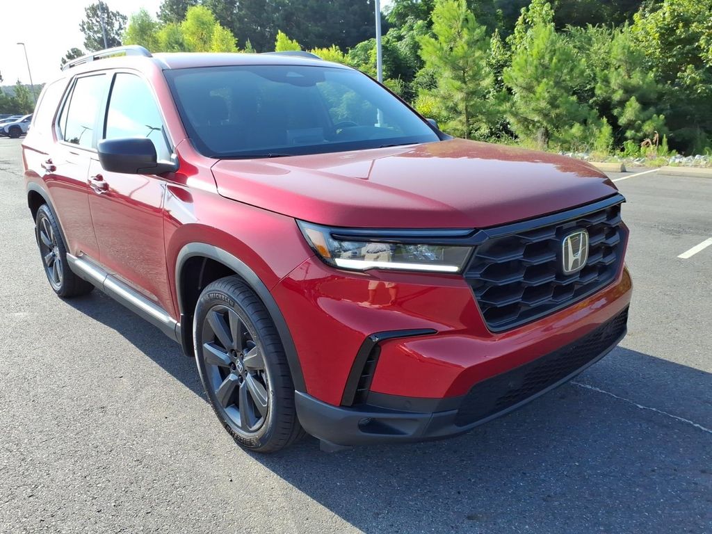 Radiant Red Metallic II 2025 Honda Pilot SUV / Crossover Front-Wheel Drive Automatic