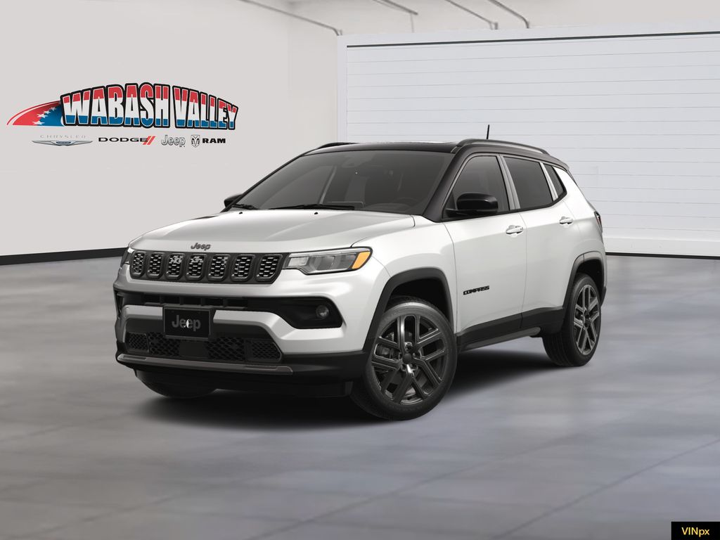 Bright White Clearcoat 2025 Jeep Compass SUV / Crossover Four-Wheel Drive 8-Speed Automatic