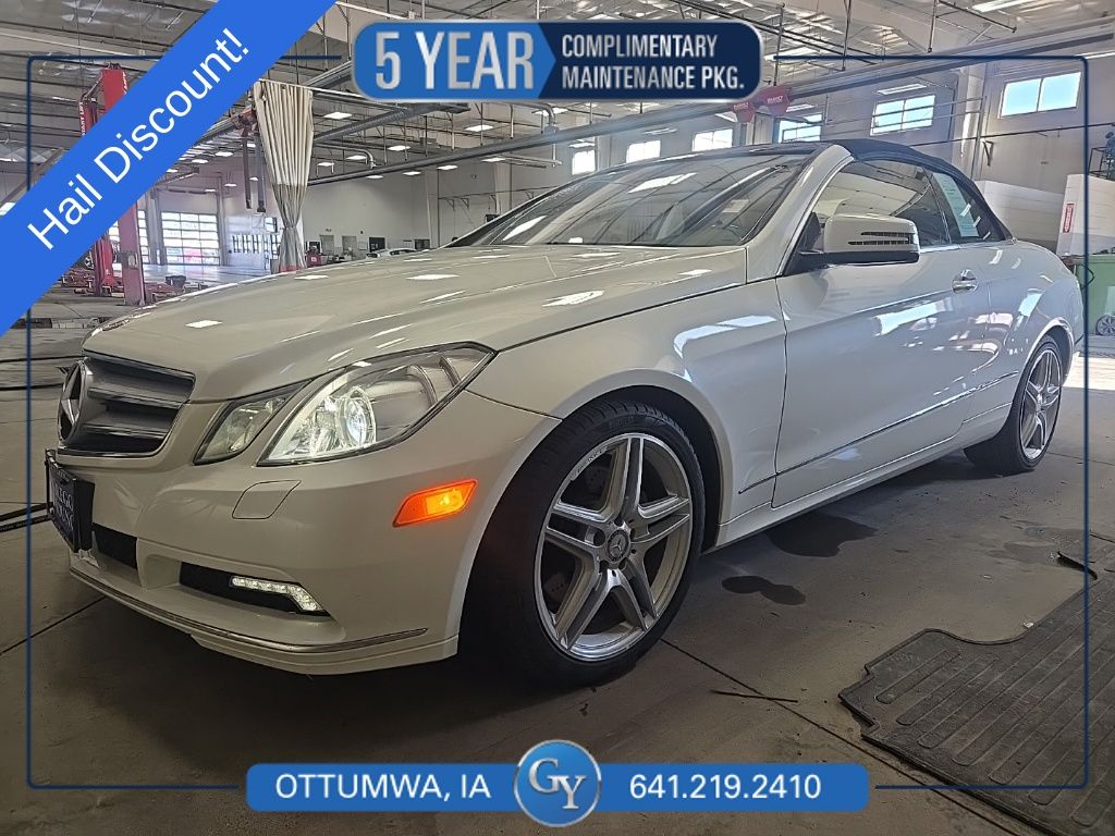 Arctic White 2011 Mercedes-Benz E-Class E 350 Cabriolet Convertible Rear-Wheel Drive 7-Speed Automatic