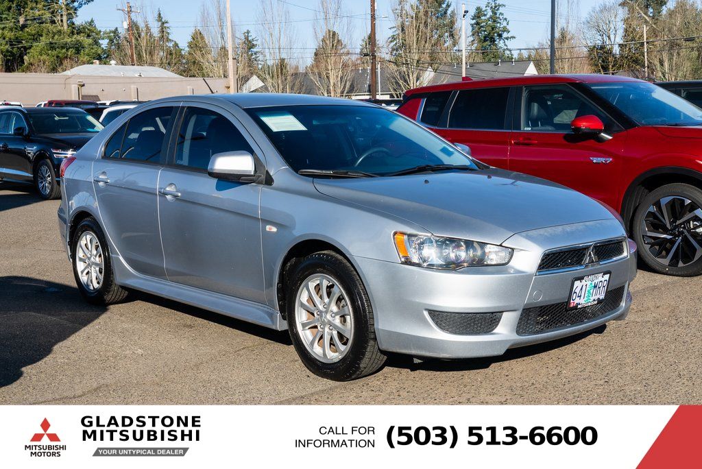 Silver 2014 Mitsubishi Lancer Sportback Hatchback Front-Wheel Drive Automatic