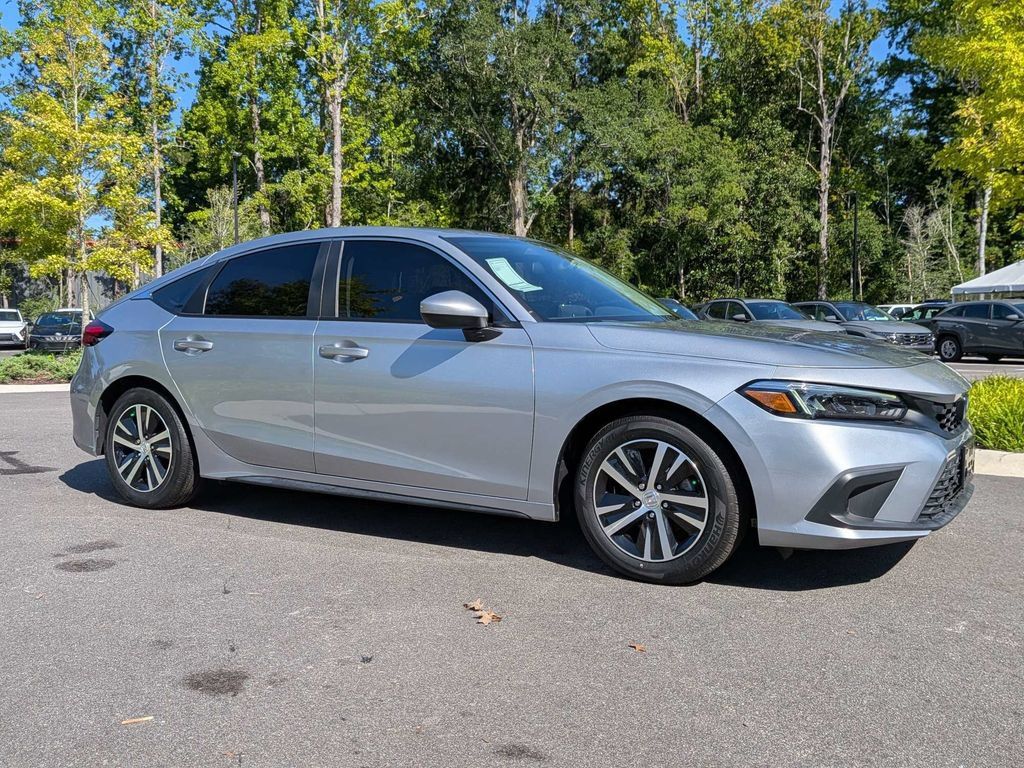 Morning Mist Metallic 2024 Honda Civic Hatchback Hatchback Front-Wheel Drive Continuously Variable Transmission