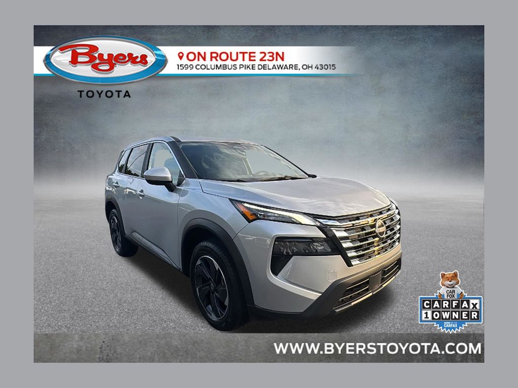 Brilliant Silver Metallic 2025 Nissan Rogue SUV / Crossover All-Wheel Drive Continuously Variable Transmission
