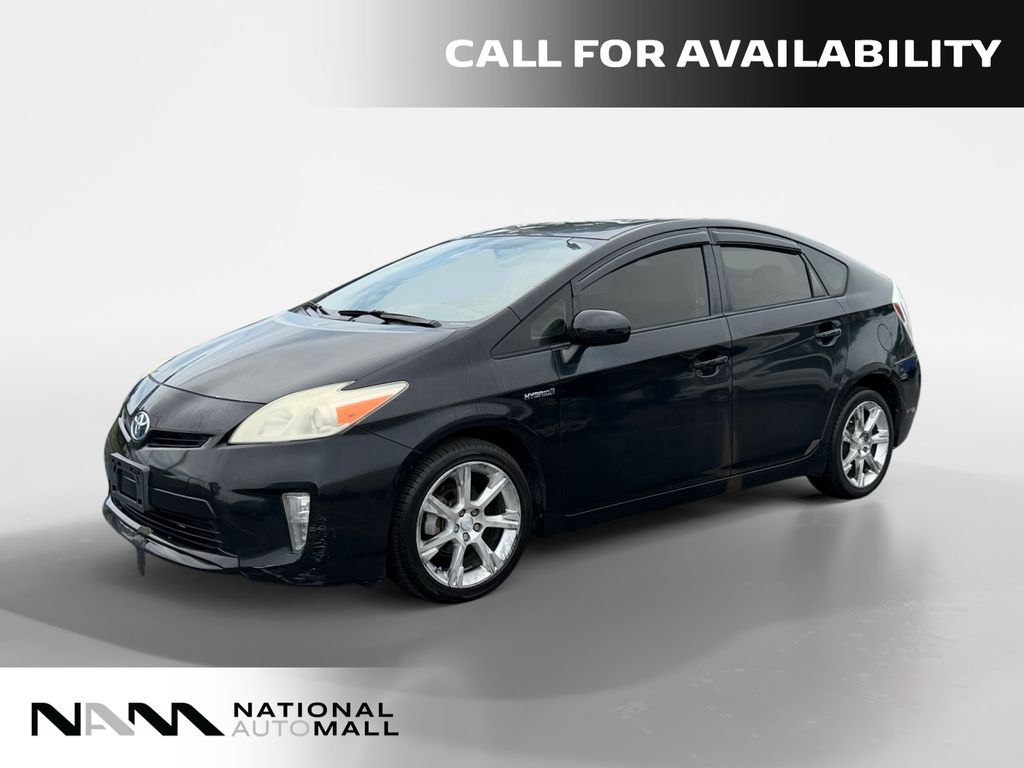 Black 2013 Toyota Prius Hatchback Front-Wheel Drive Continuously Variable Transmission
