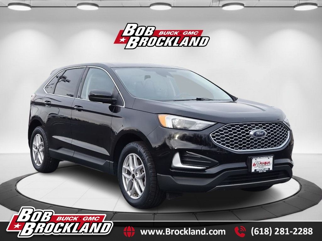 Black Metallic 2023 Ford Edge SEL AWD SUV / Crossover All-Wheel Drive 8-Speed Automatic