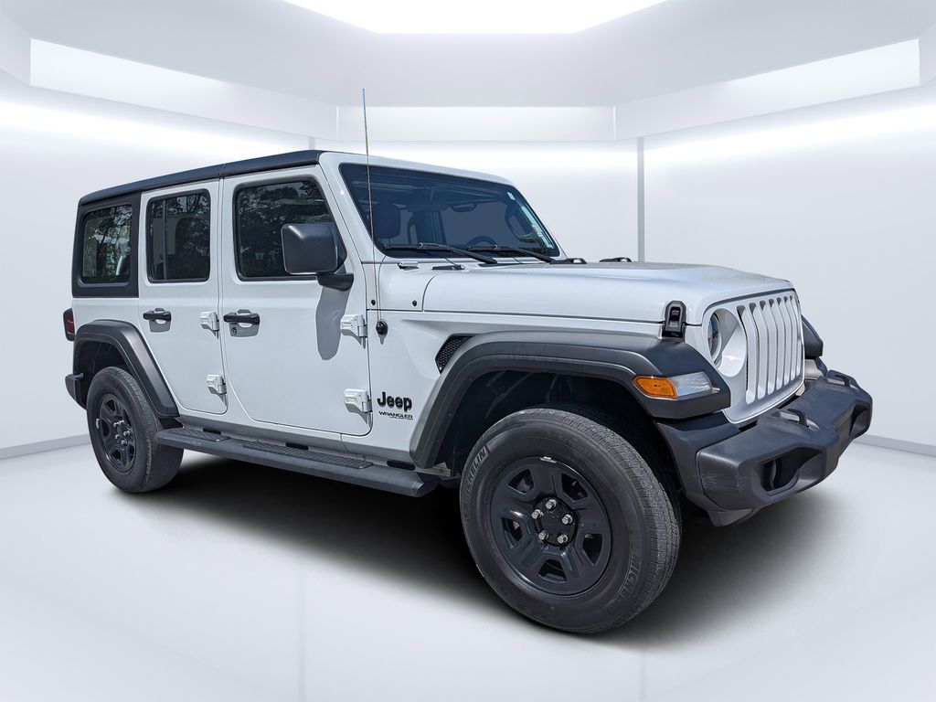 Bright White Clearcoat 2022 Jeep Wrangler Unlimited Sport 4WD SUV / Crossover Four-Wheel Drive 8-Speed Automatic