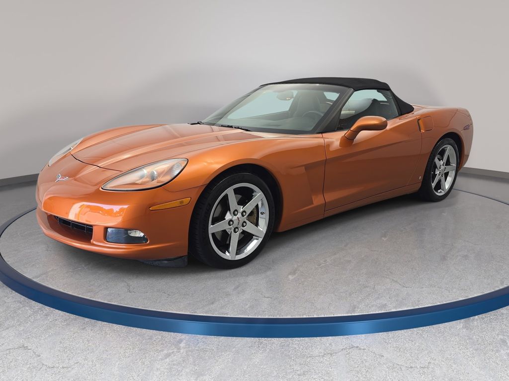 Atomic Orange Metallic Tintcoat 2007 Chevrolet Corvette Convertible Rear-Wheel Drive 6-Speed Automatic