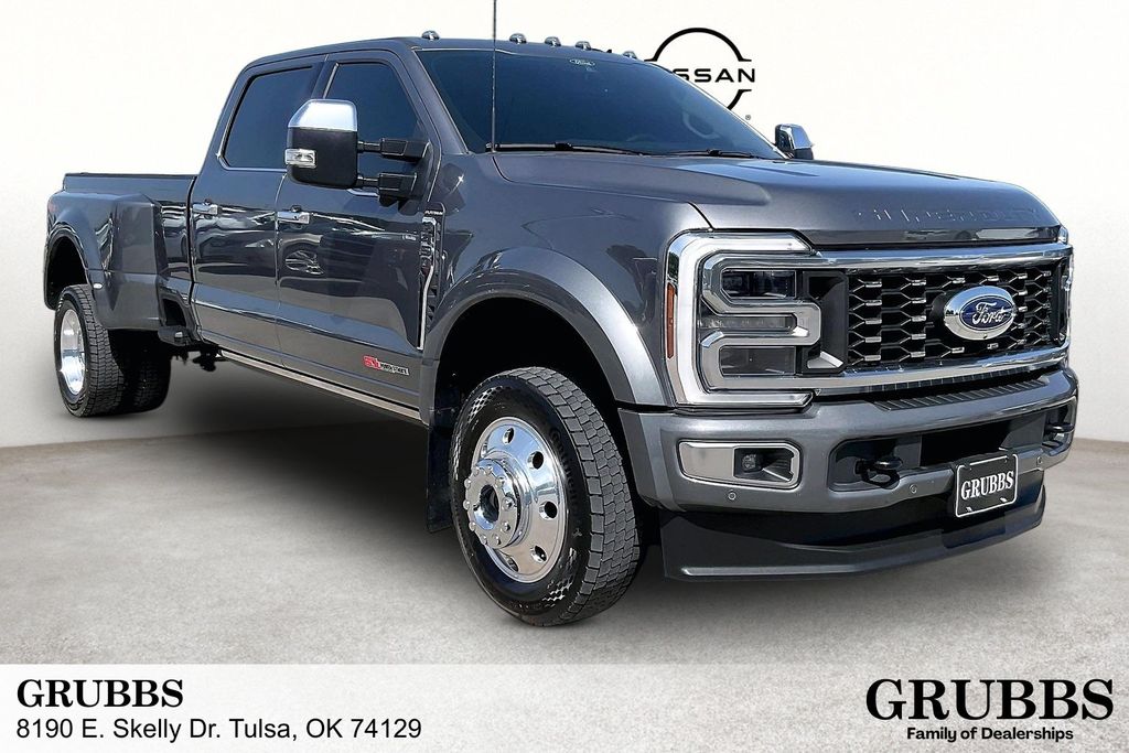 Gray Metallic 2025 Ford F-450 Super Duty Pickup Truck Four-Wheel Drive Automatic