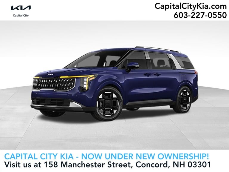 Deep Chroma Blue 2026 Kia Carnival Minivan Front-Wheel Drive 8-Speed Automatic