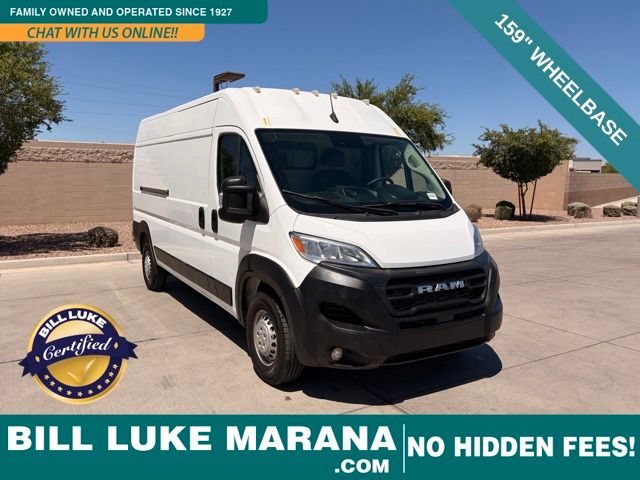 Bright White Clearcoat 2025 RAM ProMaster Van 9-Speed Automatic