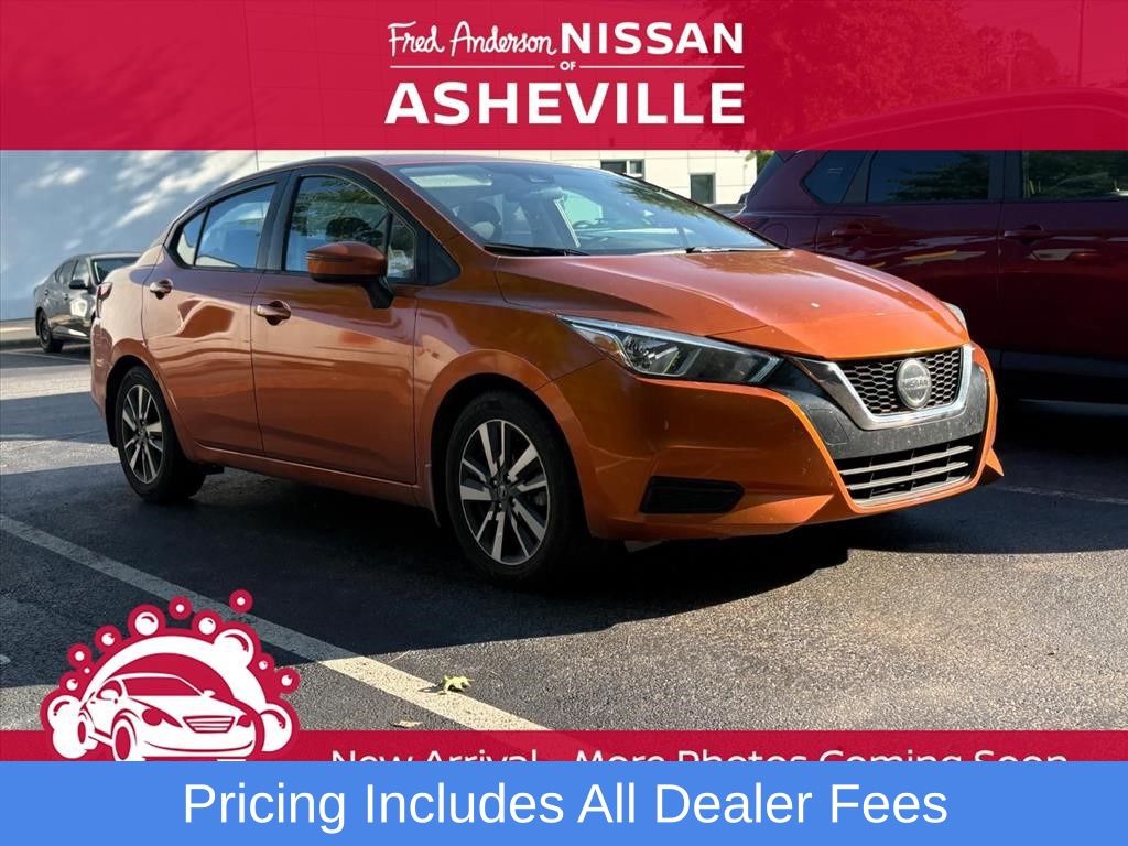 Monarch Orange Pearl Met 2020 Nissan Versa Sedan Front-Wheel Drive Continuously Variable Transmission