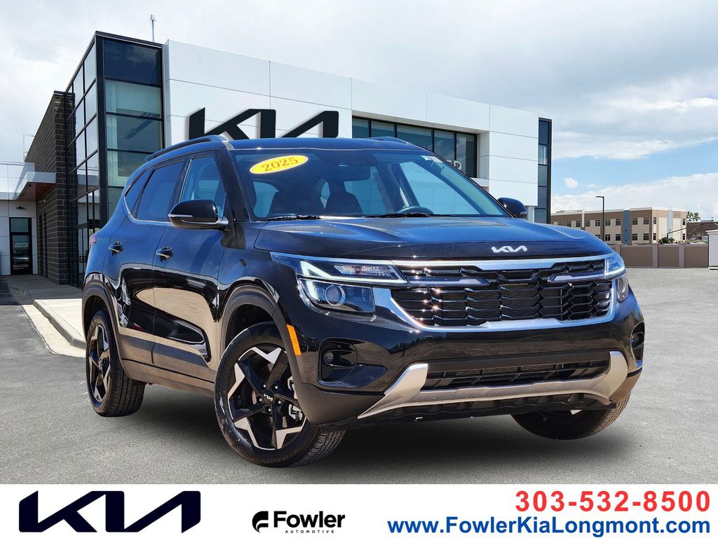 Fusion Black 2025 Kia Seltos EX AWD SUV / Crossover All-Wheel Drive Continuously Variable Transmission