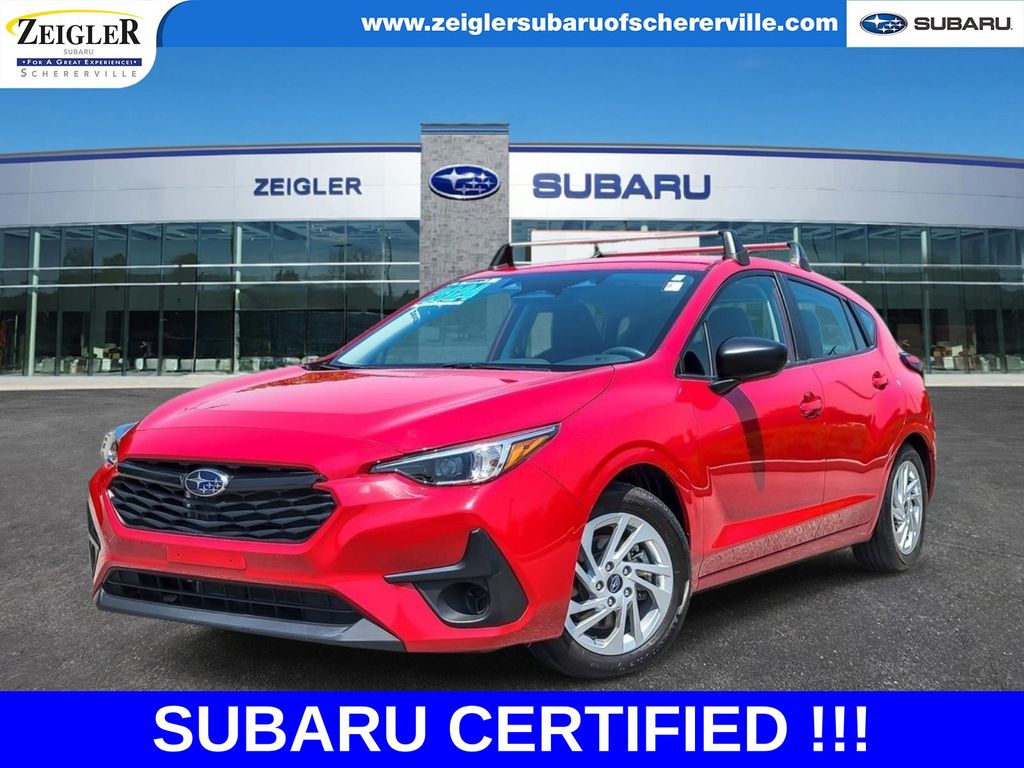 Pure Red 2024 Subaru Impreza Wagon All-Wheel Drive Continuously Variable Transmission