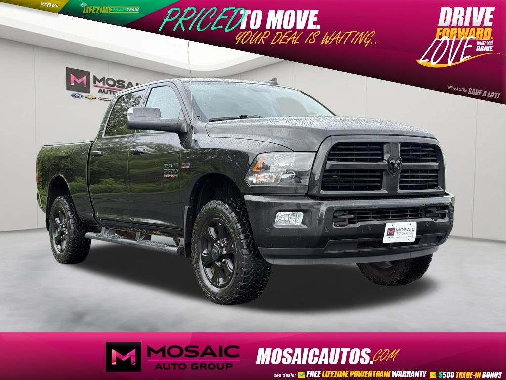 Brilliant Black Crystal Pearlcoat 2017 RAM 3500 Pickup Truck Four-Wheel Drive 6-Speed Automatic