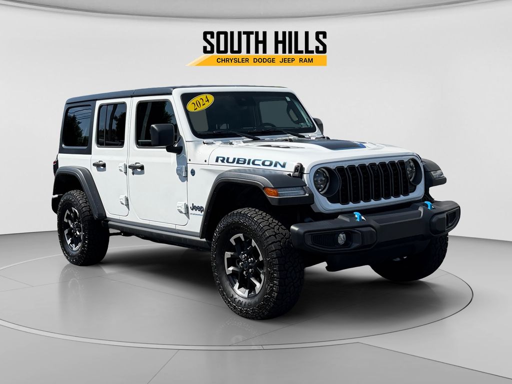 2024 Jeep Wrangler Rubicon 4xe White at Klick Lewis Buick Chevrolet