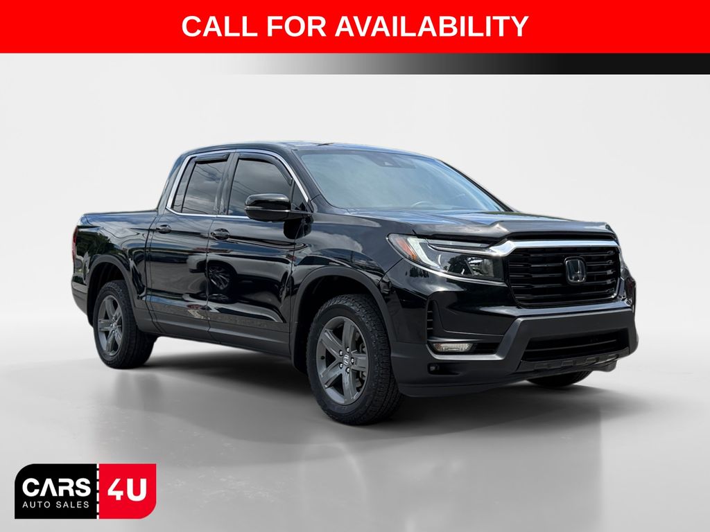 Black 2021 Honda Ridgeline Pickup Truck All-Wheel Drive 9-Speed Automatic