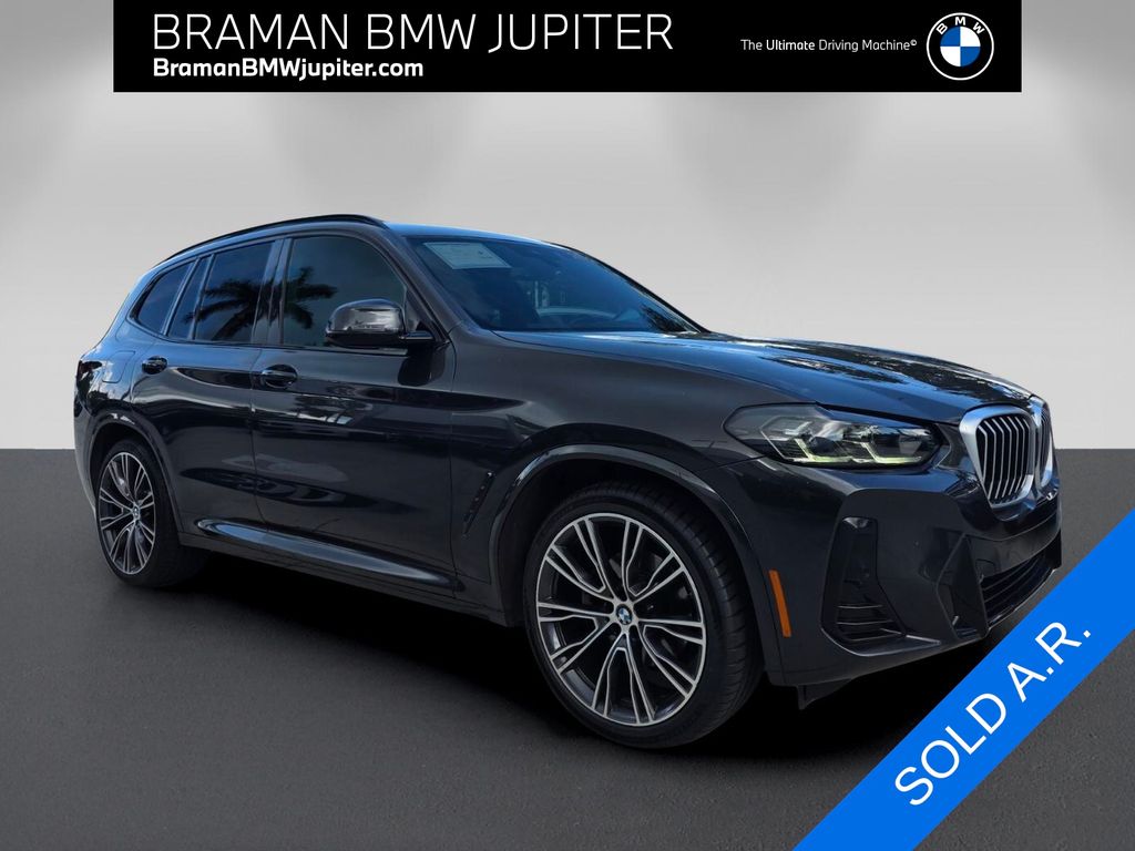 Gray (Dark Graphite Metallic) 2022 BMW X3 SUV / Crossover All-Wheel Drive 8-Speed Automatic