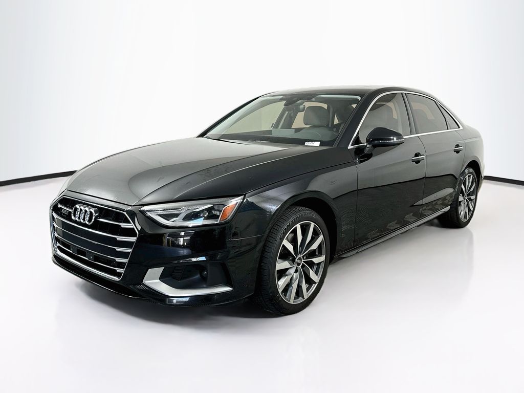 Black Metallic 2022 Audi A4 Sedan All-Wheel Drive 7-Speed Automatic